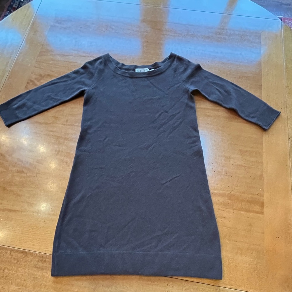 Juicy Couture Brown Boatneck Cashmere Sweater Dress size Med